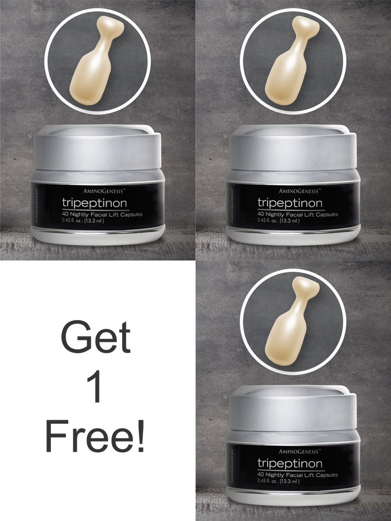 Product Shot. Tripeptinon - Facial Lift Capsules 40 Lift Capsules Showing Buy 2 Get 1 Free