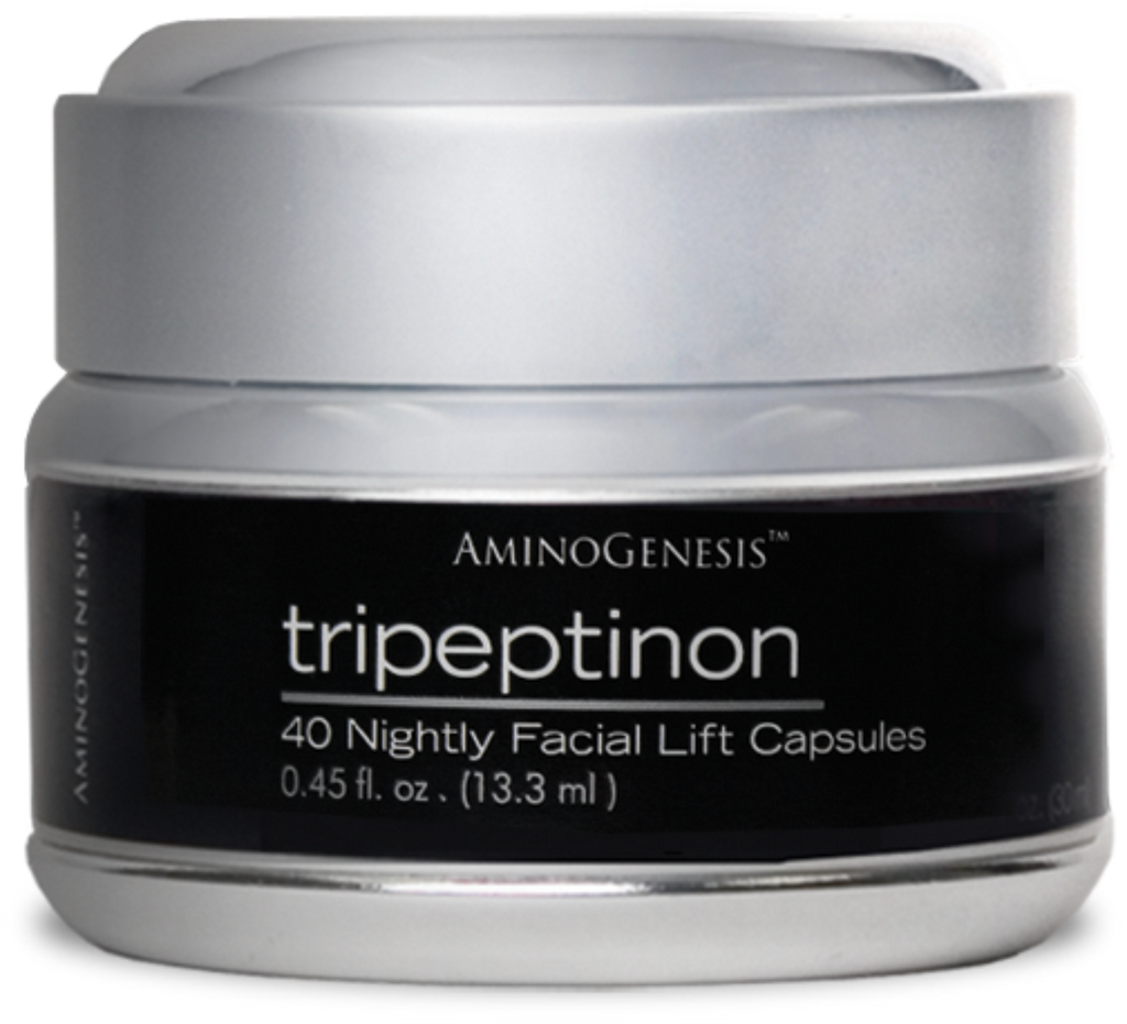 Product Shot. Tripeptinon - Facial Lift Capsules 40 Lift Capsules 1 Jar