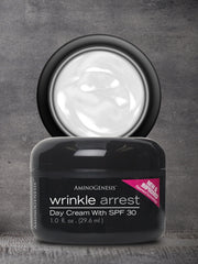 Product Shot. Wrinkle Arrest Day Cream SPF 30 1 oz Showing Buy 3 Get 2 Free