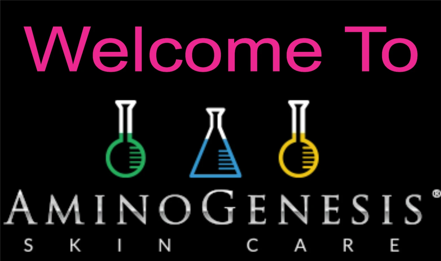 Welcome To AminoGenesis Logo