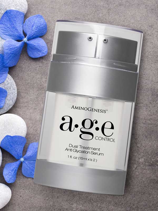 AGE Control Product Image: Anti Glycation Serum One Bottle 15 ml each am and pm formula (total 1 fl oz)