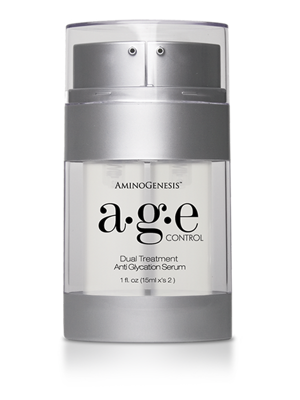 AGE Control Product Image: Anti Glycation Serum One Bottle 15 ml each am and pm formula (total 1 fl oz)