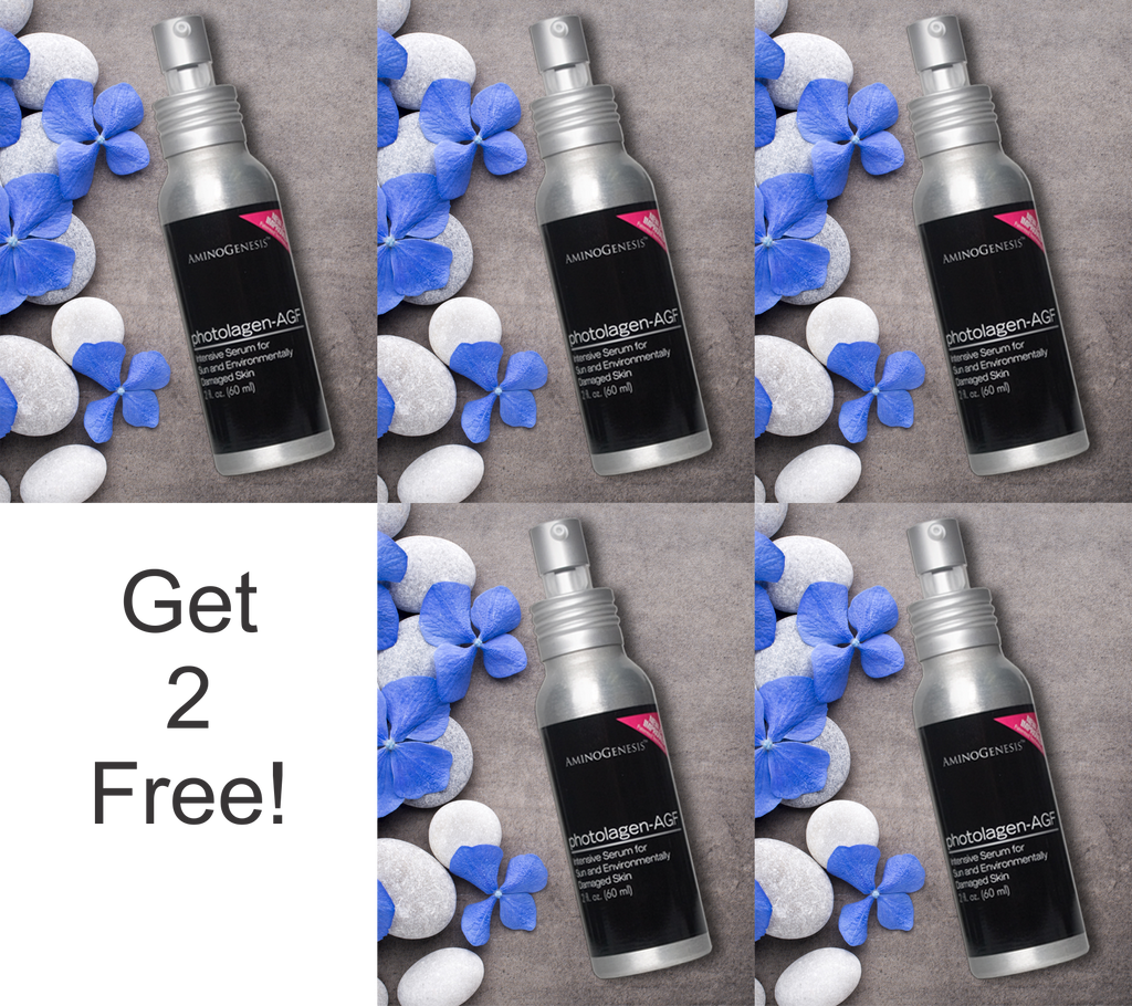 Product shot of Photolagen-AGF 2 oz showing buy 3 get 2 free