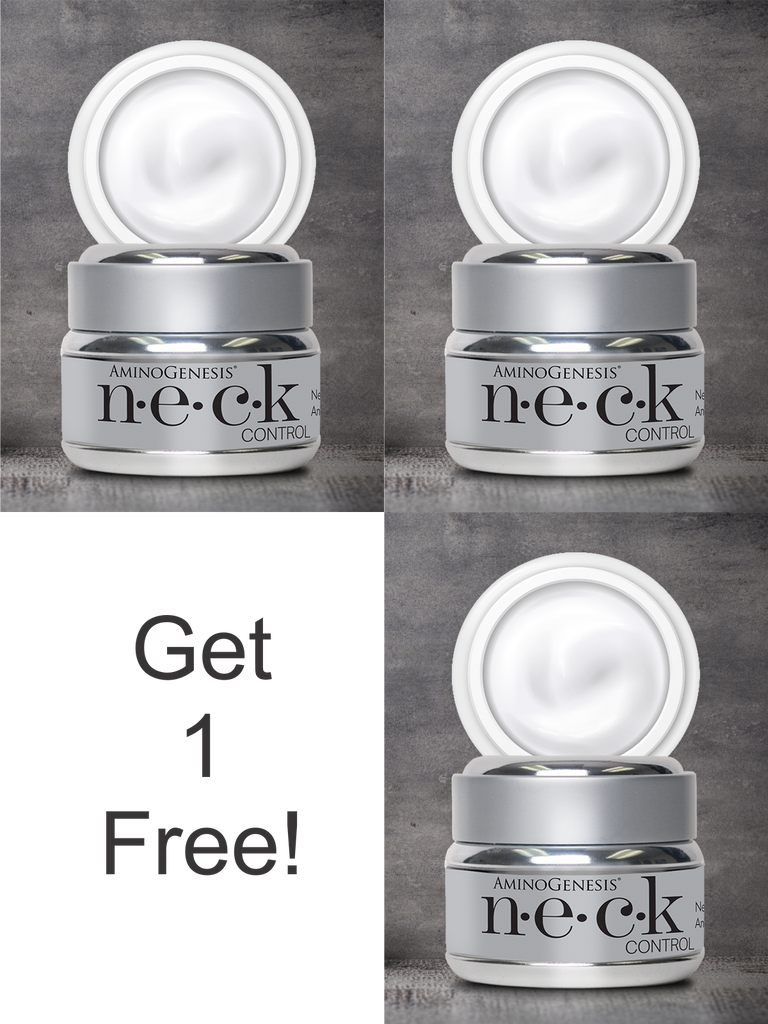 Product Shot. N.E.C.K Control 1 oz. Showing Buy 2 Get 1 Free