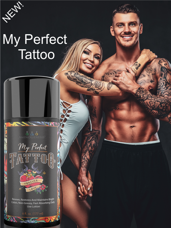 My Perfect Tattoo 6 oz Product Shot with Tattoo Couple in background